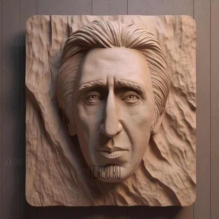 nic cage 1 stl model for CNC